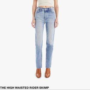 Mother Denim High Wasted Rider Skimp